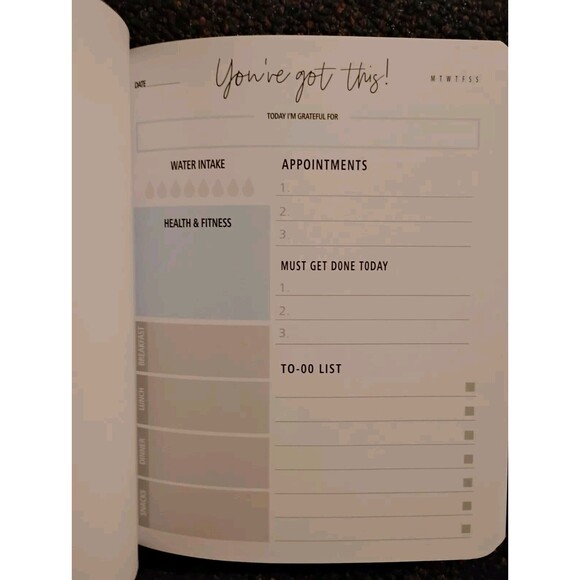 Daily planner book Elderly 70th Birthday Gift To-do Notebook schedule calendar - Picture 3 of 4